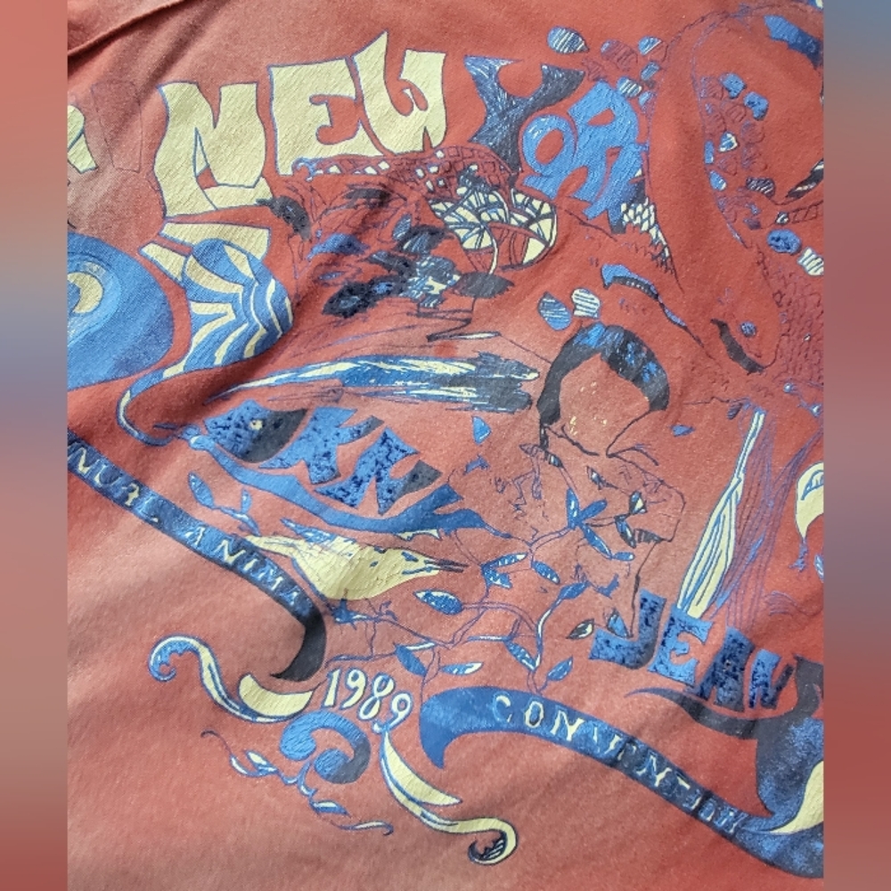 VTG DKNY Ombre Graphic Shirt Mens XL New York Annual Animal Convention 1989 Y2K - Picture 10 of 11